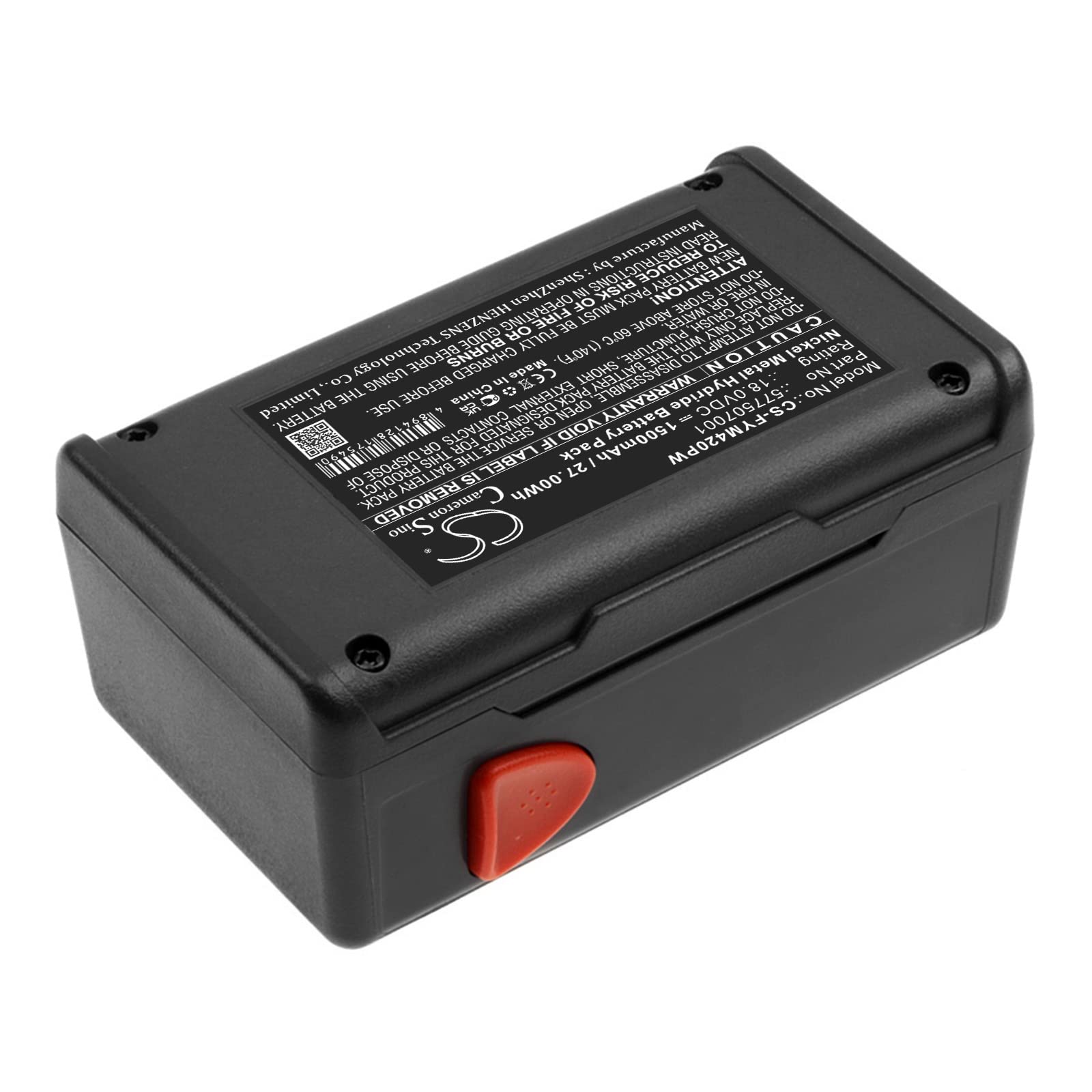 TECHTEK Batería 1500mAh Compatible con [Flymo] Contour Cordless XT, Easicut 420, Easicut 500, FSS300LI40V, SimpliStore 300, SimpliStore 300 Li 40V Push sustituye 577507001, CCT250-3 FBA
