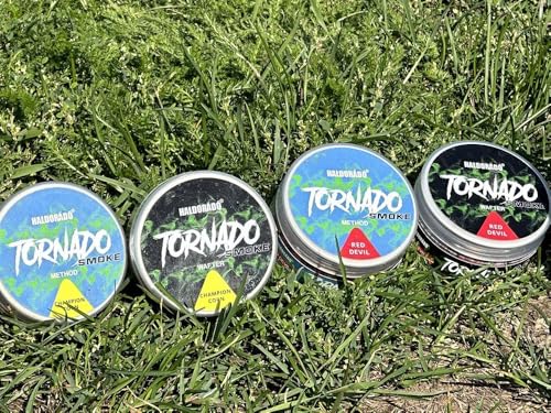 Haldorado Tornado Smoke Method Red Devil Angelköder, 6,8 mm, 30 g, Burgunder-Chili-Geschmack