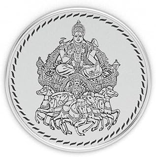 AuGrav Jewels Lord Surya Bhagavan 999 Pure Silver Coin 10 Grams | Certified Collectible Silver Coin | Auspicious Gift for ...