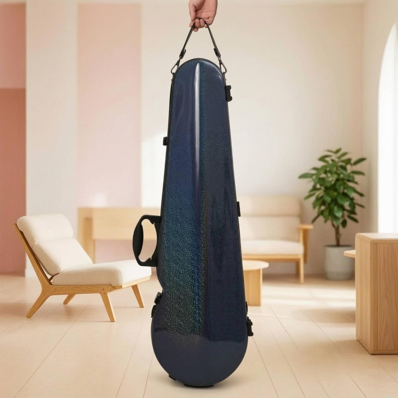 Estuche para Violín 4/4 Rígido Funda, Caja De Violín T-30 Rosa Mate 4/4, Array, Rosa Mate