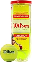 Wilson Championship Extra Duty Tennis Balls - 12 Cans (36 Balls), Dura-Weave Felt for Hard Courts Durability