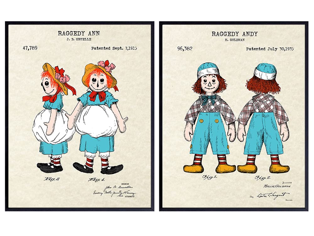 Amazon.com: Raggedy Ann & Raggedy Andy Patent - Unframed