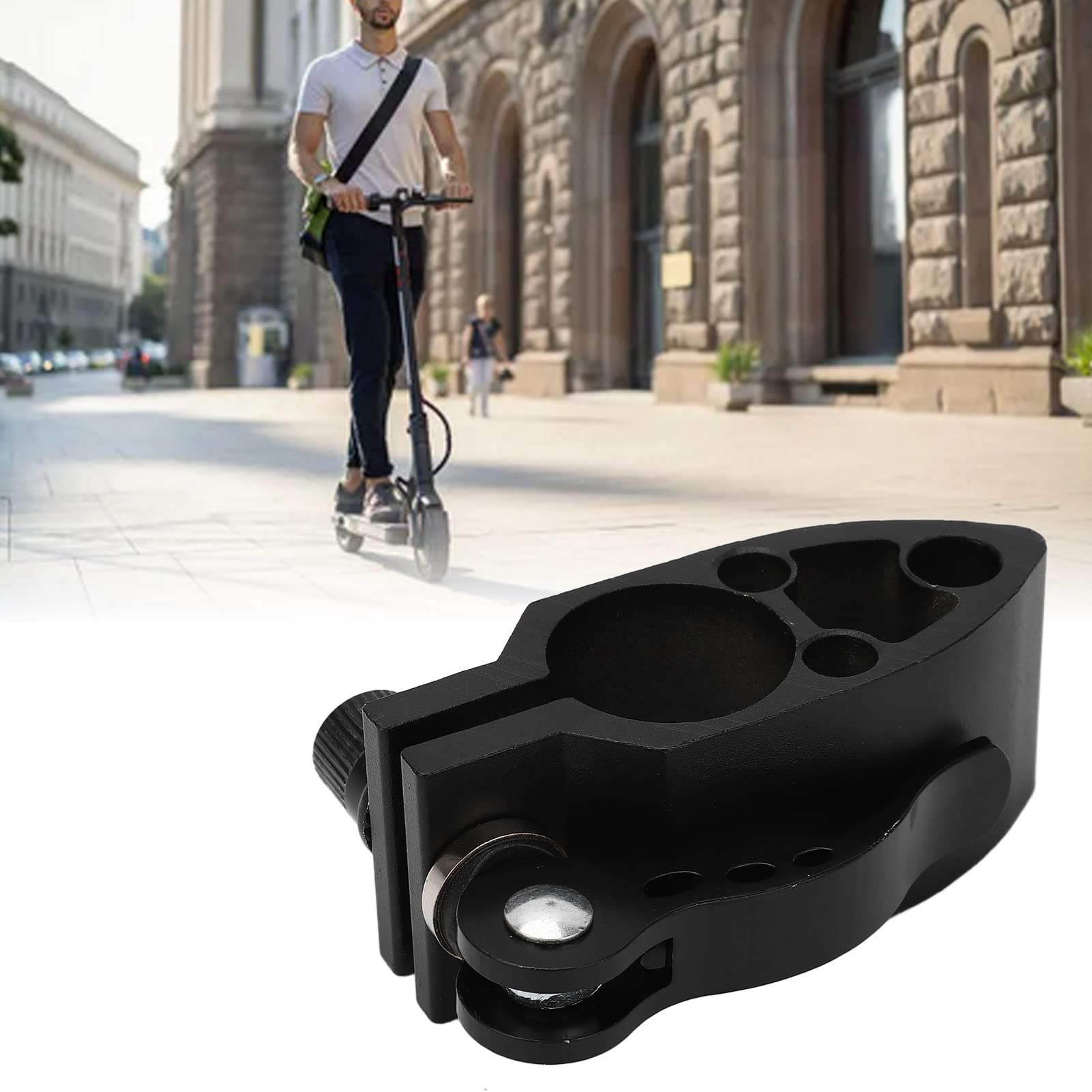 Morsetto Pieghevole Per Stelo Scooter 10 Pollici | Ricambio In Lega Alluminio, Blocco Manubrio Verticale