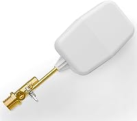 Vista 1 de Válvula de flotador de agua de 3/8" – Controlador de nivel de agua resistente de 125 PSI – Válvula de flotador de tuerca alada fácil de ajustar