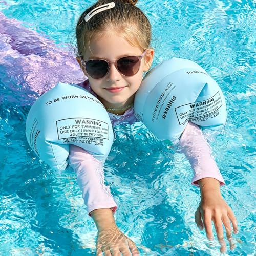 Alvivi 4 Pack Brazaletes Inflables para Natación miniatura 3