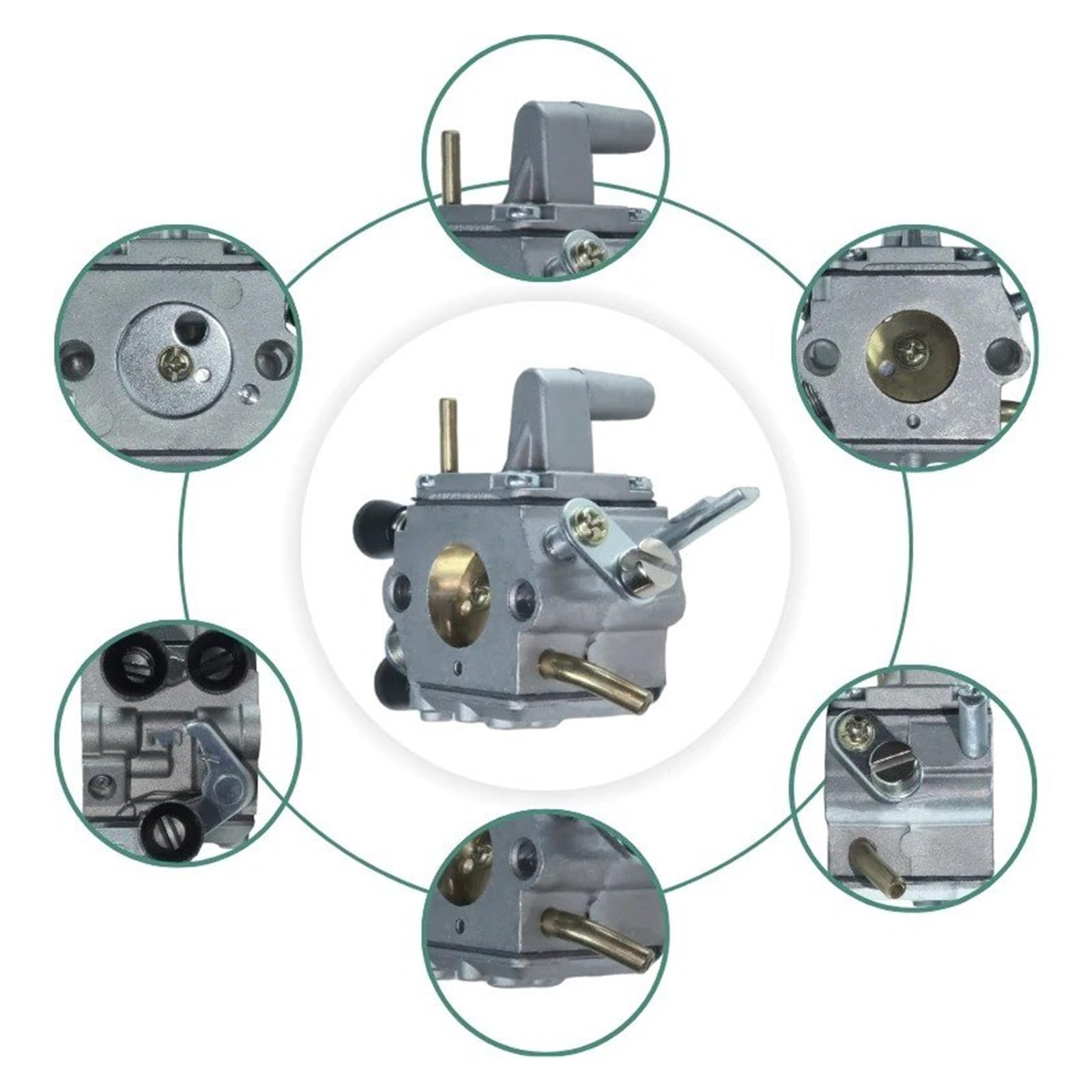 Accesorios De Repuesto Para Carburador De Desbrozadora Universal Para ZAMA C1Q-S51 C1Q-S82 C1Q-S83 C1Q-S162 Carburadores(1set)