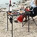 REDCAMP Tragbarer Grilltisch Campingtisch mit Mesh Desktop, 60x40cm,Schwarz