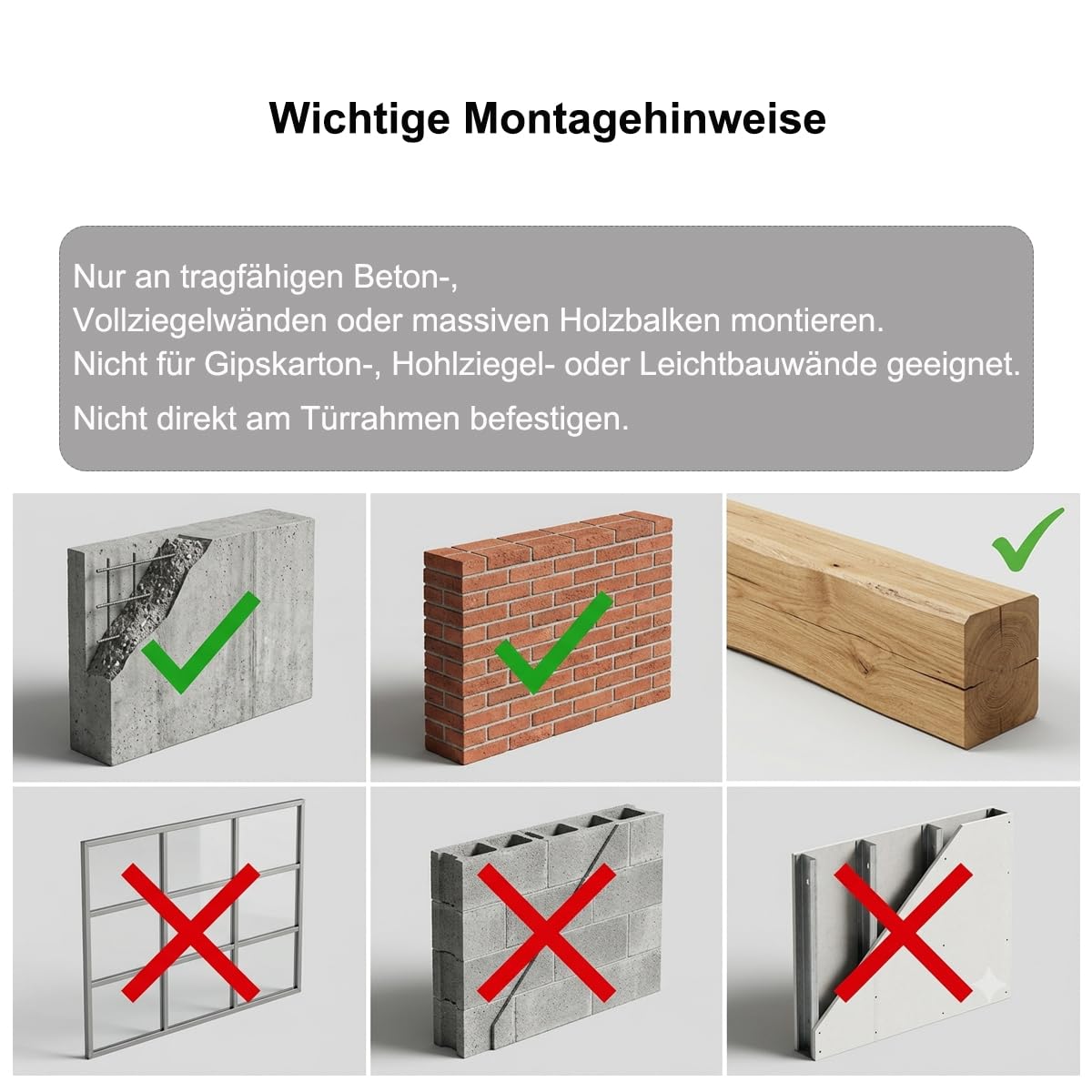 Klimmzugstange Wandmontage aus Holz, 40mm Holzgriff aus Buche, Platzsparende Pull Up Bar für Home Gym & Calisthenics, 130kg Belastbar – 100 CM