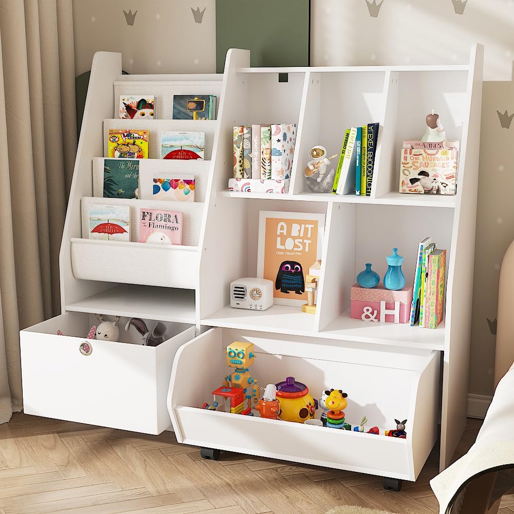 美品】ニトリ システムベッド デニッシュ 本棚 単品 ベージュ 収納 A4