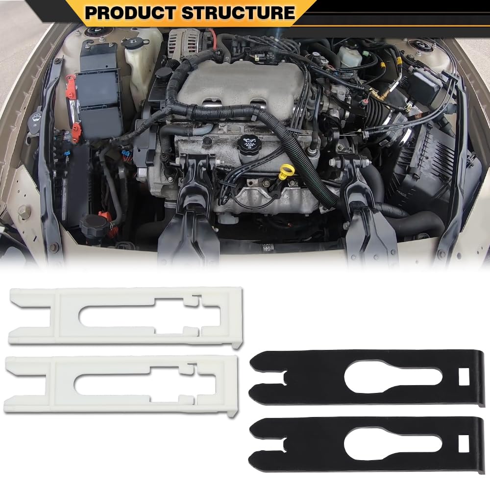 CNNELL Headlight Headlamp Retaining Clips Kit of 4 Compatible with Buick Century 1997-2005/Fit Chevy Blazer 1998-2005/Fit GMC Jimmy 1998-2001/Fit Olds Bravada 1998-2001