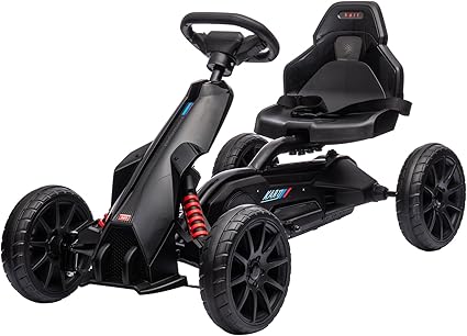 12V Electric Go Kart for Toddlers, Drift Kart with 7Ah Battery 35W Motor, High/Low Safety Speed Max 2.8MPH for Child, Max Load 66lbs, Electric Vehicle Toy for Kids Christmas Birthday Gift