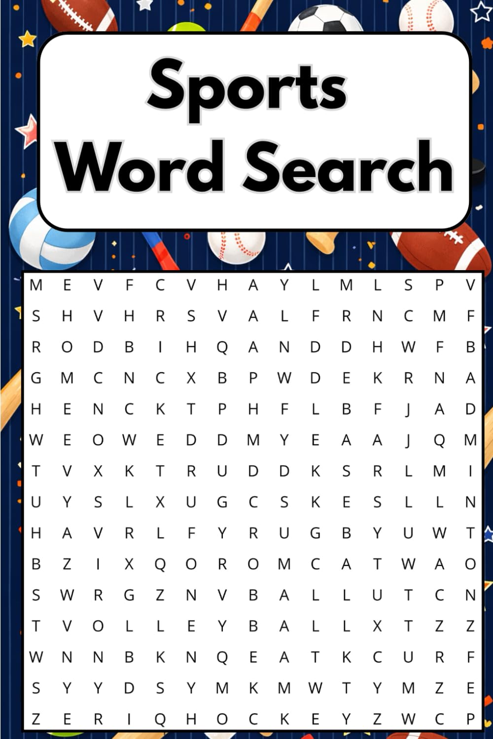 Sports Word Search for Adults and Teens: 50 Action-Packed Puzzles Featuring Football, Basketball, Baseball, Soccer & More