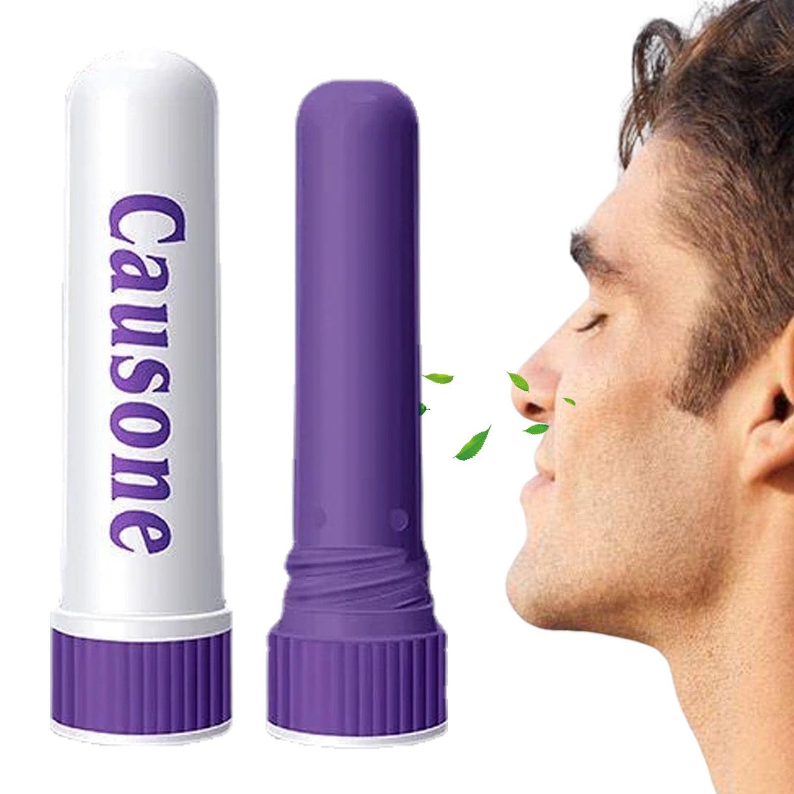 sztyft inhalatora do nosa | Inhalator olejków ?towych - Aromaterapia dla relaksu i naturalnego uspokojenia, olejek ch?odz?cy dla od?wie?enia i trze?wo?ci podczas jazdy, nauki, pracy Purble