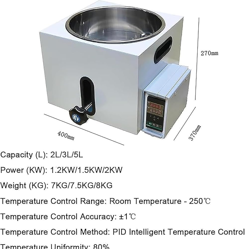 LED Digital Edelstahl Labor Wasserbad - PID-gesteuertes Öl- & Wasserbad für wissenschaftliche Experimente, präzise Temperaturregelung, langlebige und effiziente Laborausrüstung