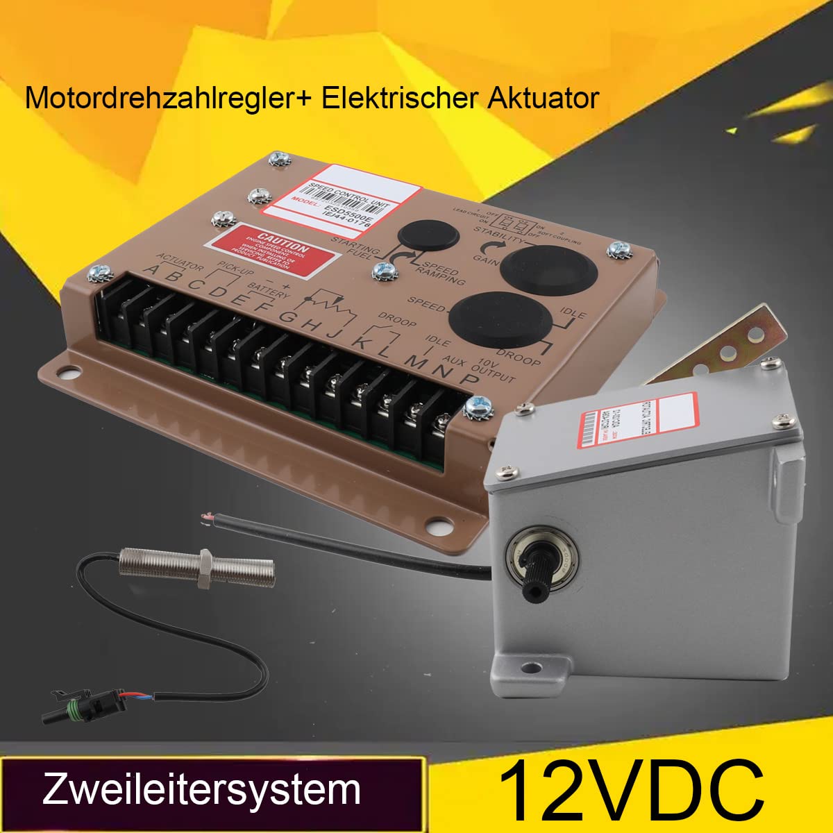 1 Set ESD5500E Drehzahlregler mit ADC120 Generatoraktuator