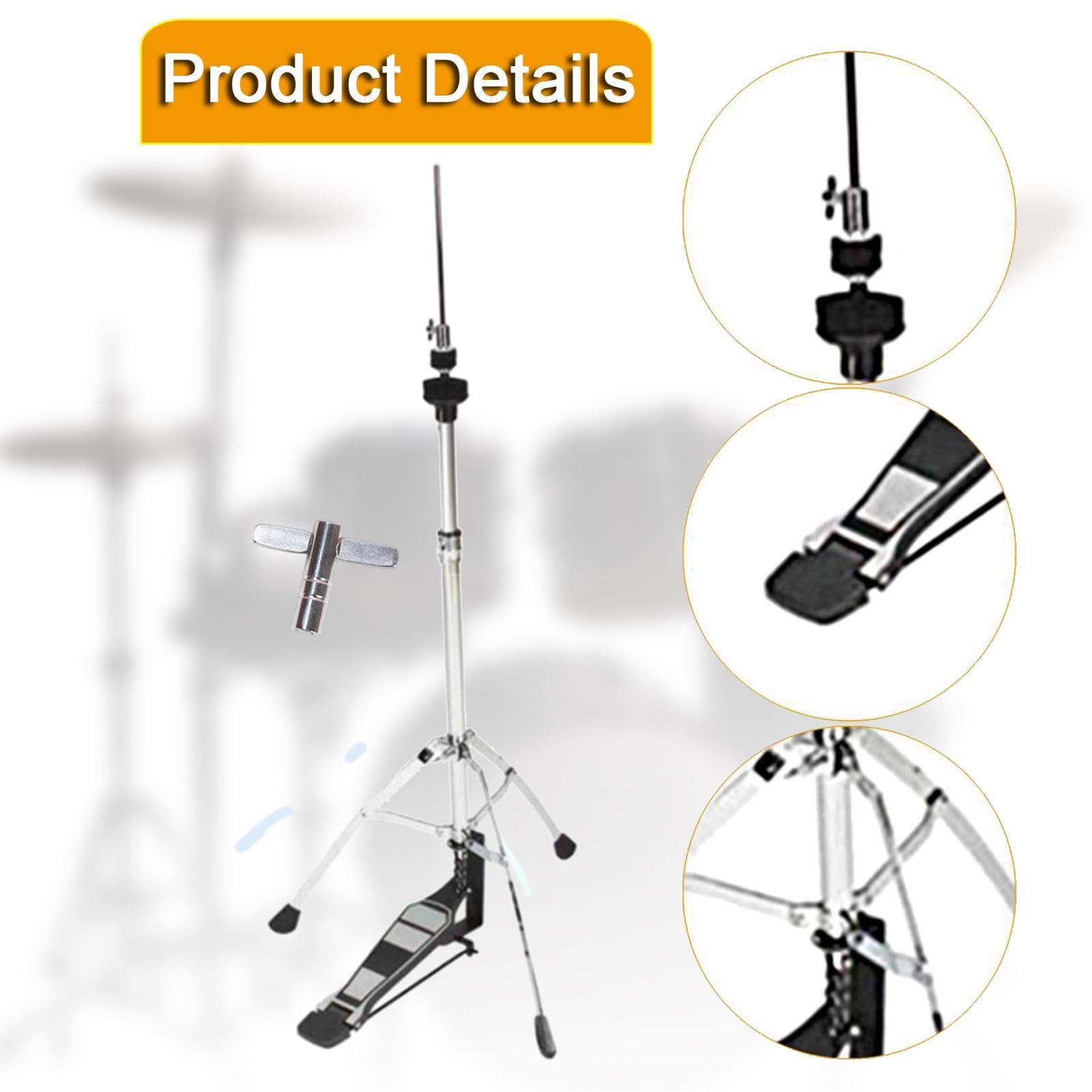 Soporte de charles ajustable y antideslizante para instrumentos de percusión. Soporte para platillos de charles para practicar.