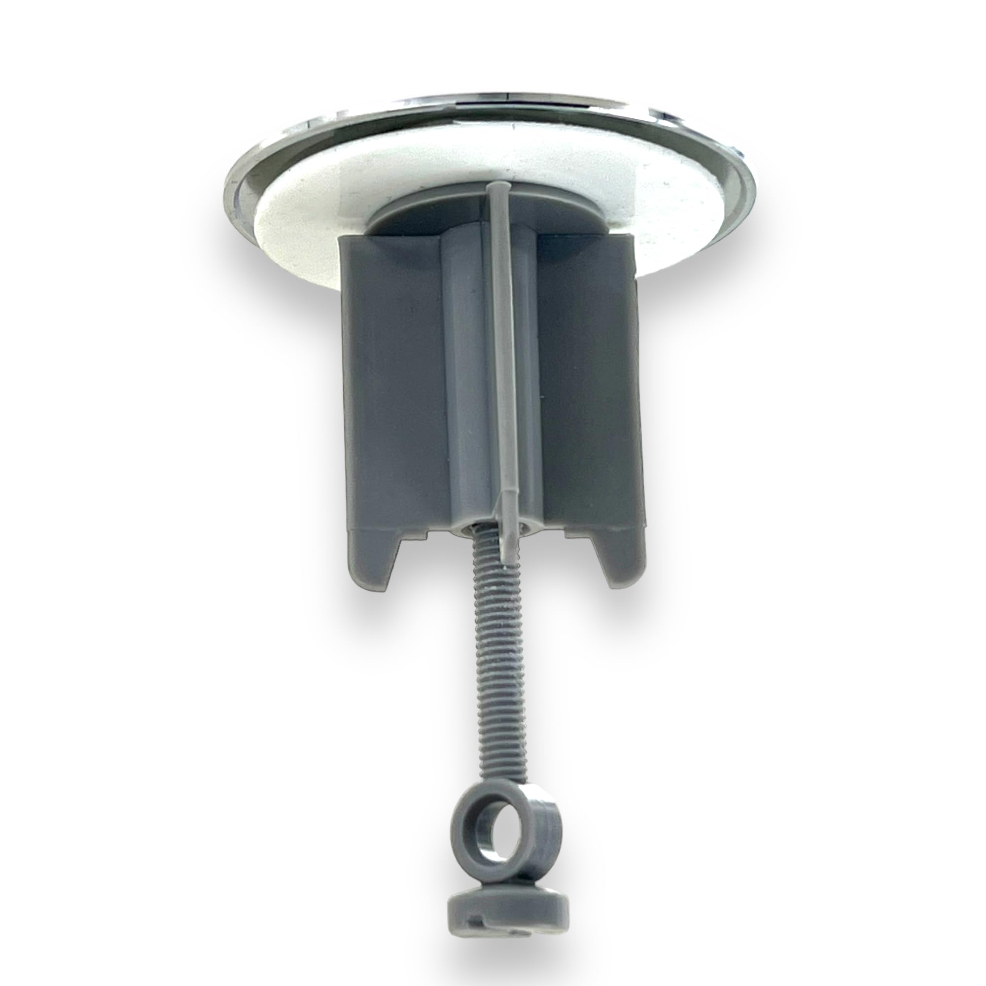 DL-pro Uniwersalny korek spustowy 1 1/4 cala 65 mm Ø chromowany metal do umywalki i umywalki łatwe czyszczenie i skuteczne uszczelnienie