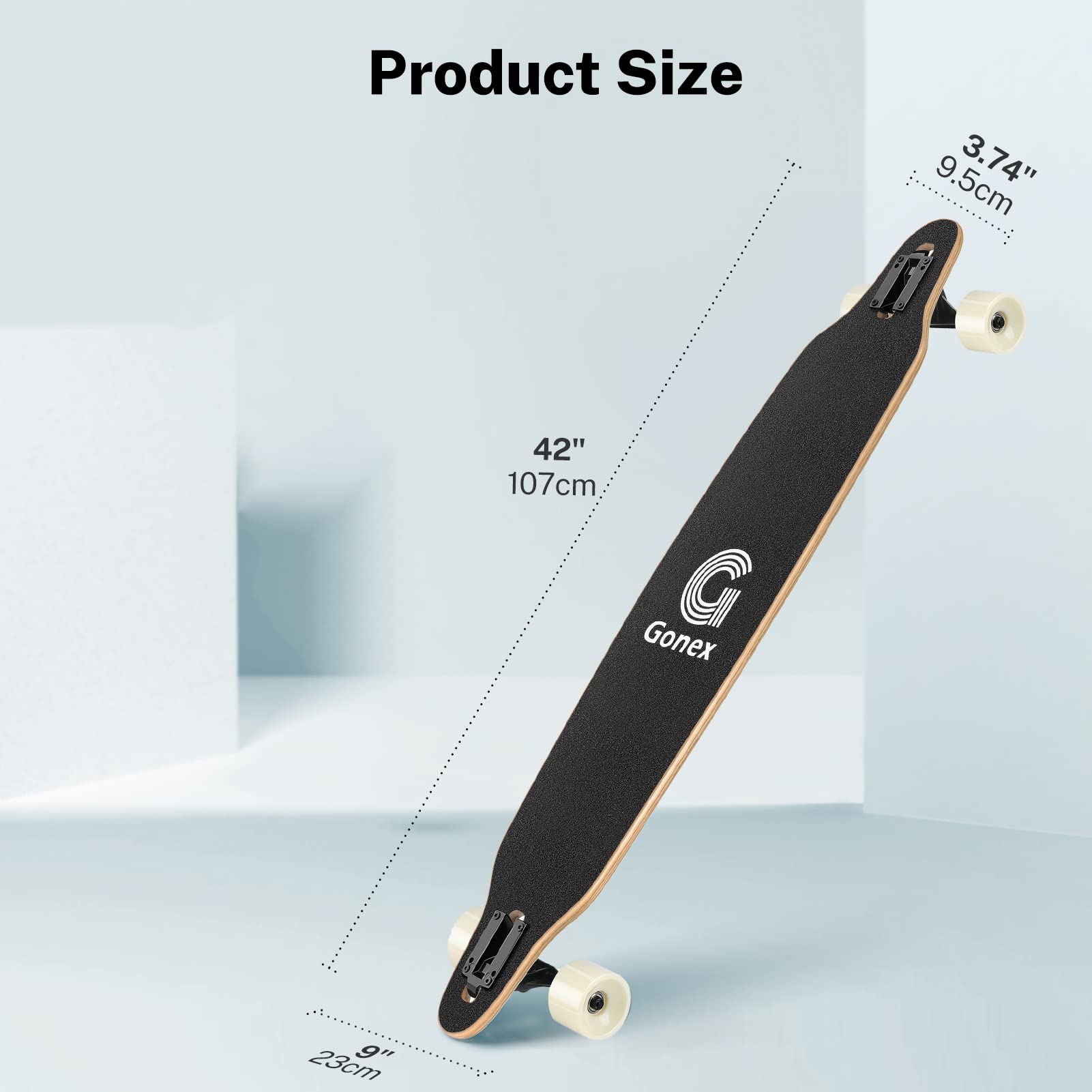スケートボード 42インチ Amazon | Gonex 42インチ ロングボード スケートボード 9層メイプル