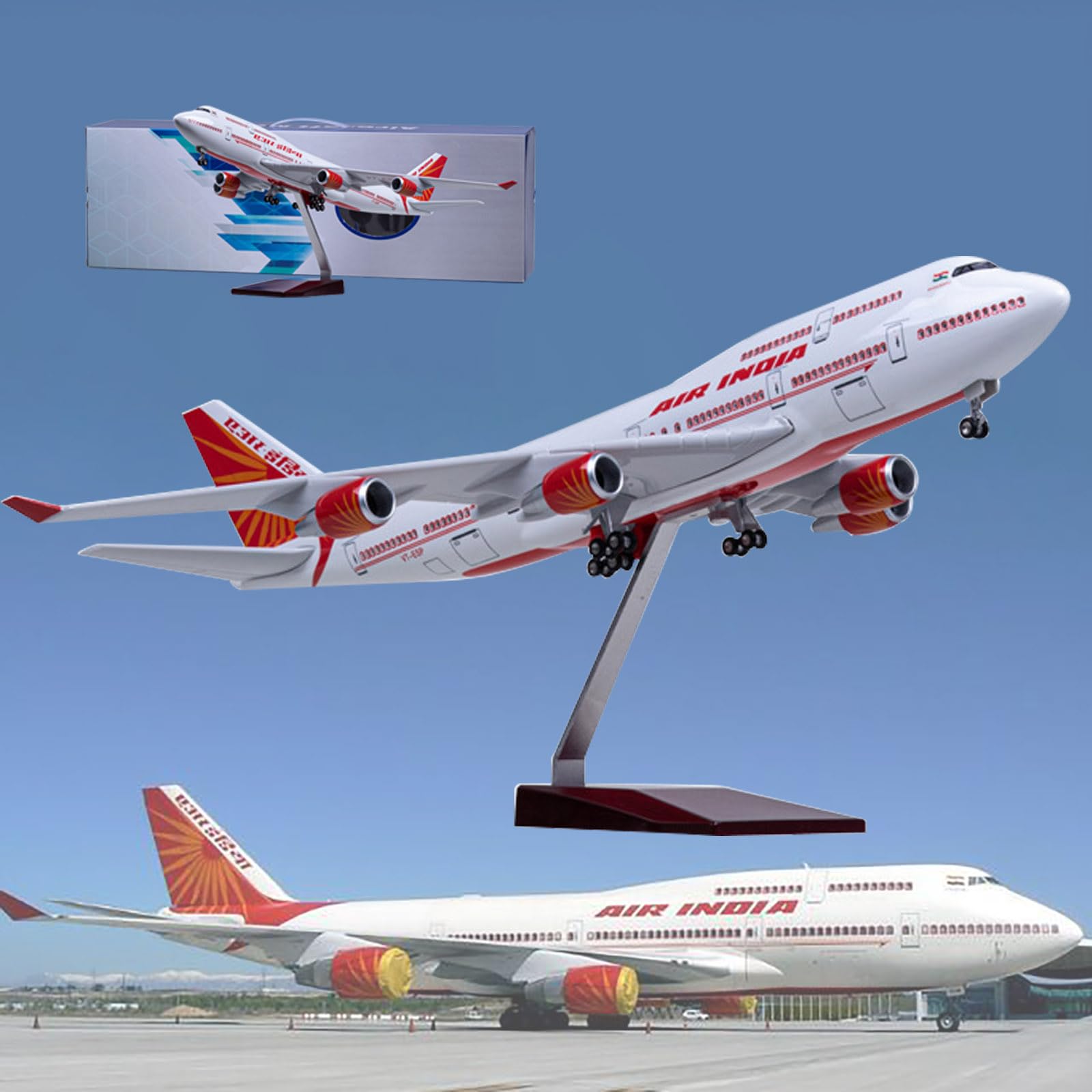 Amazon.co.jp: AZIZAT 18.5”1：150スケールモデル航空機インド