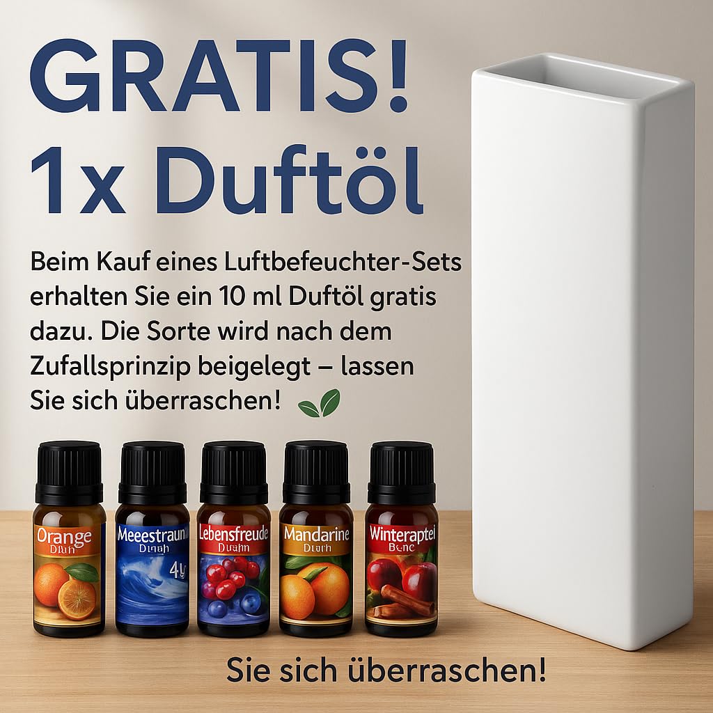 Luftbefeuchter für Heizung Set inkl. Haken - Keramik Wasserverdunster - beige matt - Wasserverdunster verdampfer verdunster Luftreiniger - Neutral - 8 Stück