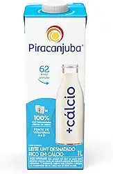 Piracanjuba Leite Desnatado + Cálcio 1L Contagem De Unidades: 1.0 Litro No Itens: 1