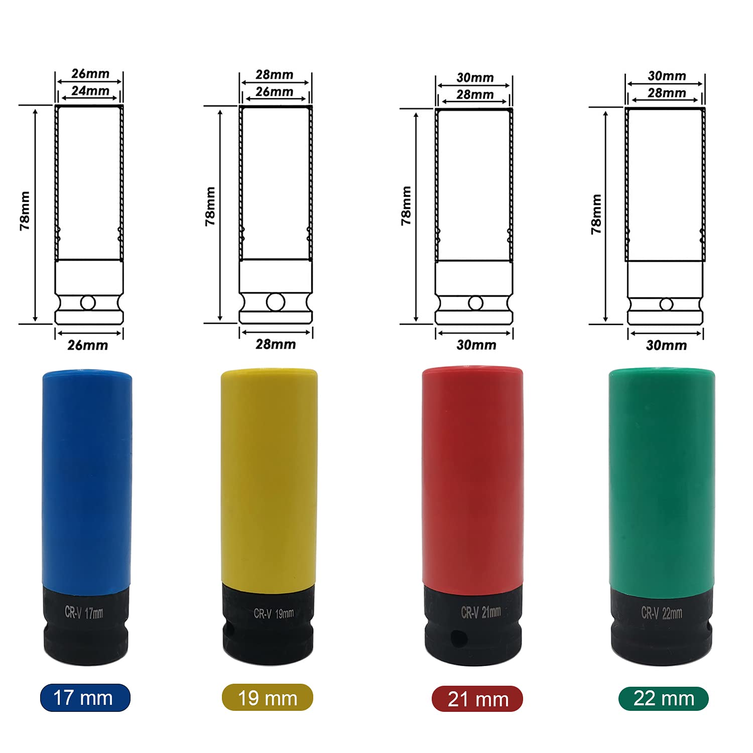 Assortimento Chiave Per Dadi Ruota IMPACT - 96838103 - Foto 11