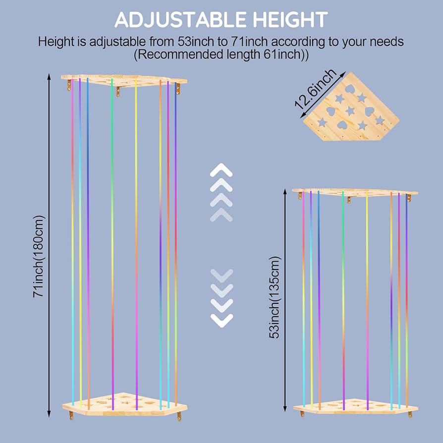 ANNOR Stuffed Anial Storage Holder With Adjustable Length, Wall