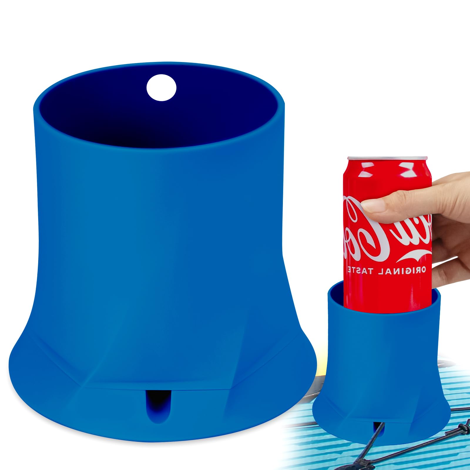 Paddle Board Cup Holder, Stand Up Paddle Board Accessory, Drink Holder Suitable for Types of Cup/Bottle/Drink (Navy Blue)