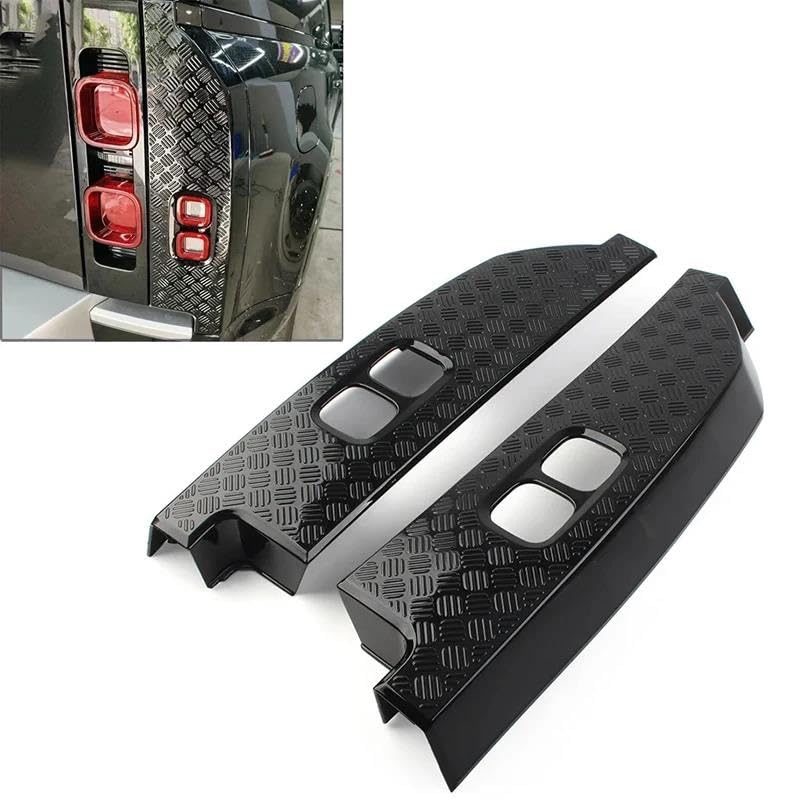 Logement feu arrière pour Defender protège des rayures coque noir brillant - 5
