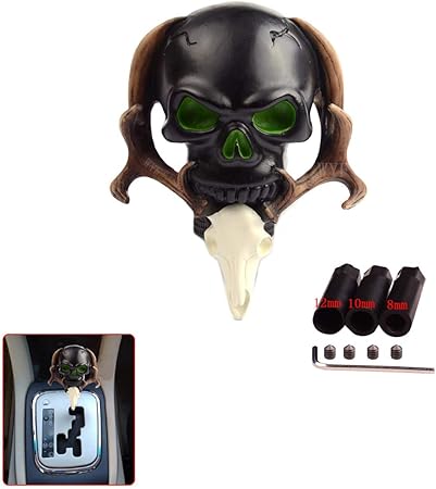 Amazon Wyf 鹿頭 頭蓋骨 シフト ノブ 頭蓋骨 スタイル ギア スティック 樹脂 シフター ノブ レバー カバー ほとんどの手動変速機または自動変速機用 ロックボタンなし ブラック シフトノブ 車 バイク Amazon Wyf 鹿頭 頭蓋骨 シフト ノブ 頭蓋骨 スタイル ギア スティック 樹脂 シフター ノブ レバー カバー ほとんどの手動変速機または自動変速機用 ロックボタンなし ブラック シフトノブ 車 バイク