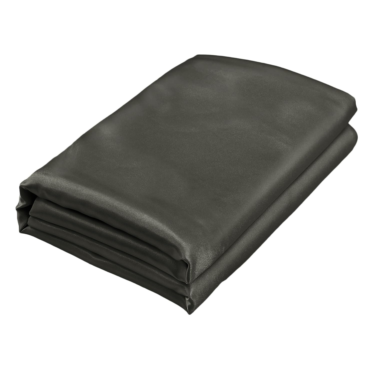 Homiest Dark Grey Satin Flat Sheet for Full Mattress, Luxury & Ultra Soft Bedding
