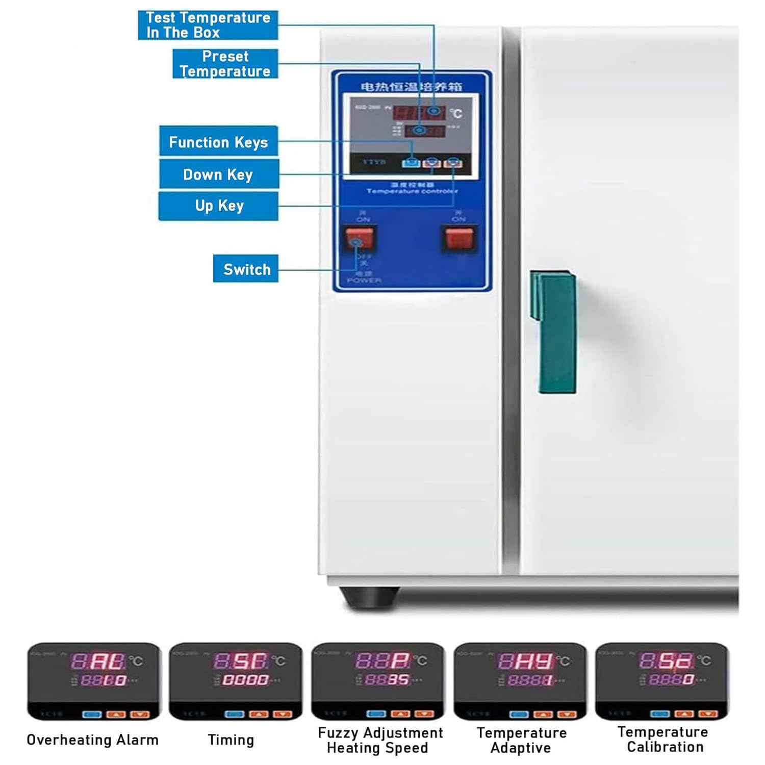 Horno de secado a temperatura constante para laboratorio e industrial, ideal para secado y tratamiento térmico de placas de circuito y matraces