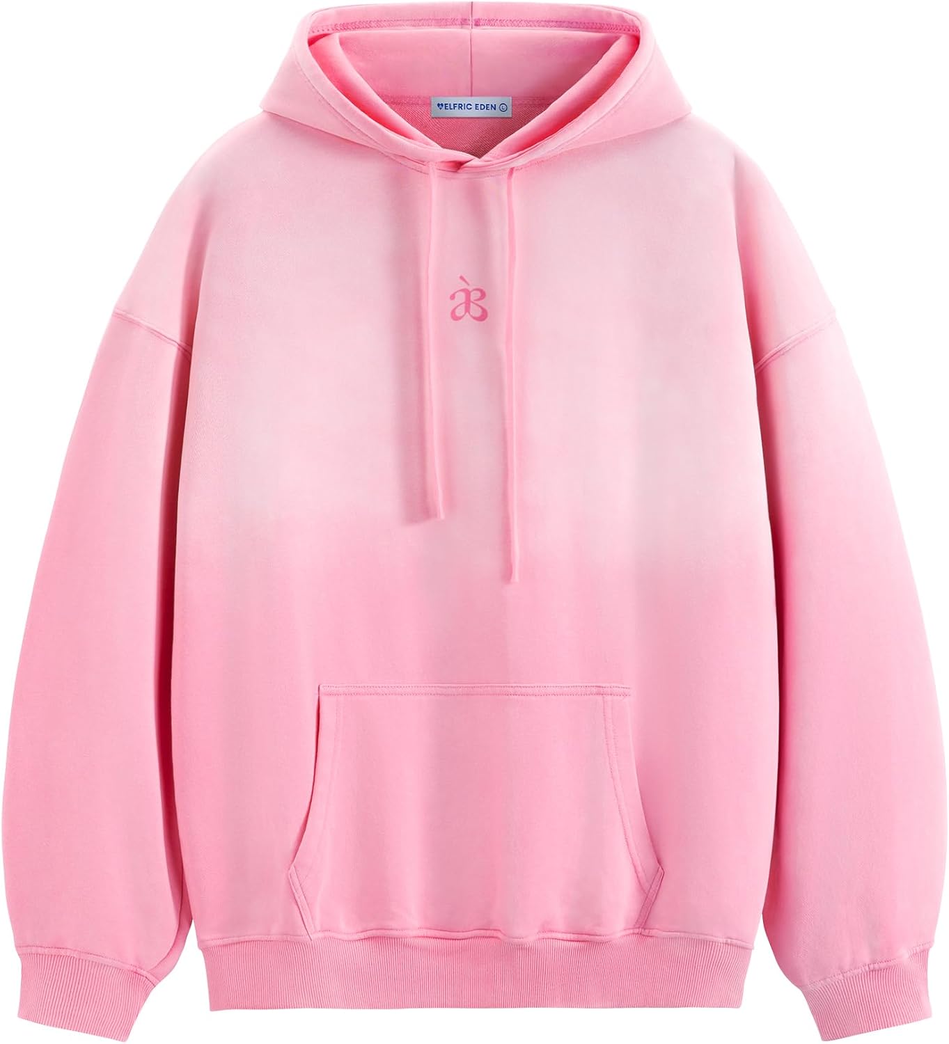 Aelfric Eden Essential Hoodies For Men Acid Wash Gradient Oversized Heavyweight Cotton Plain Hooded Sweatshirt Unisex