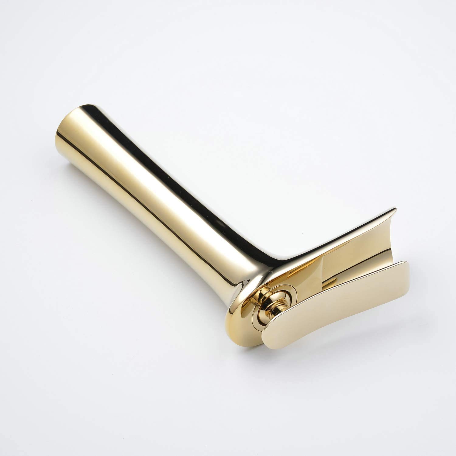 Leekayer Bathroom Basin Tap Single Handle Gold Chrome Black Painting Long Body One Hole Deck Mount Lavatory Double Finish