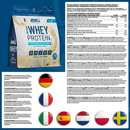 Applied Nutrition Critical Whey Protein Powder 900g - High Protein ...
