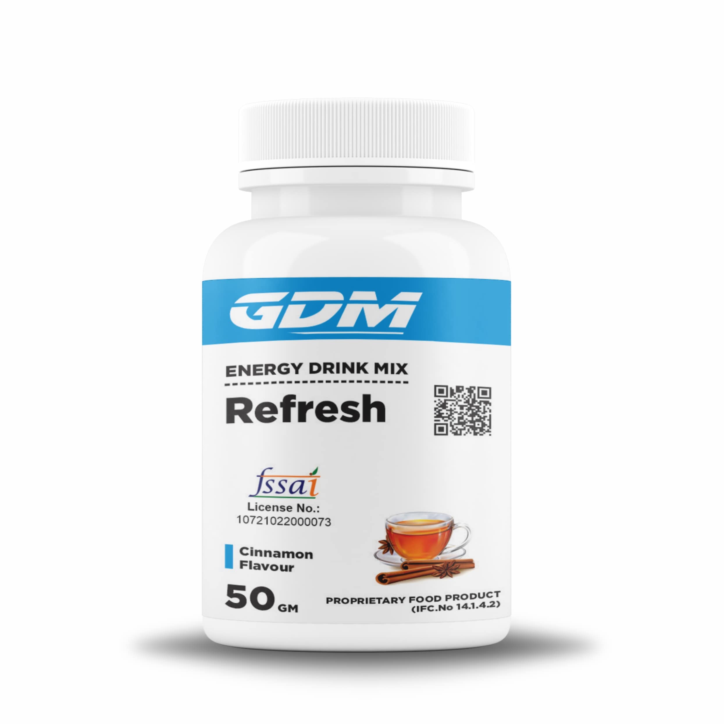 Refresh Energy Drink for Refreshment and Mental alertness | 50g (50 Servings) | Cinnamon Flavor