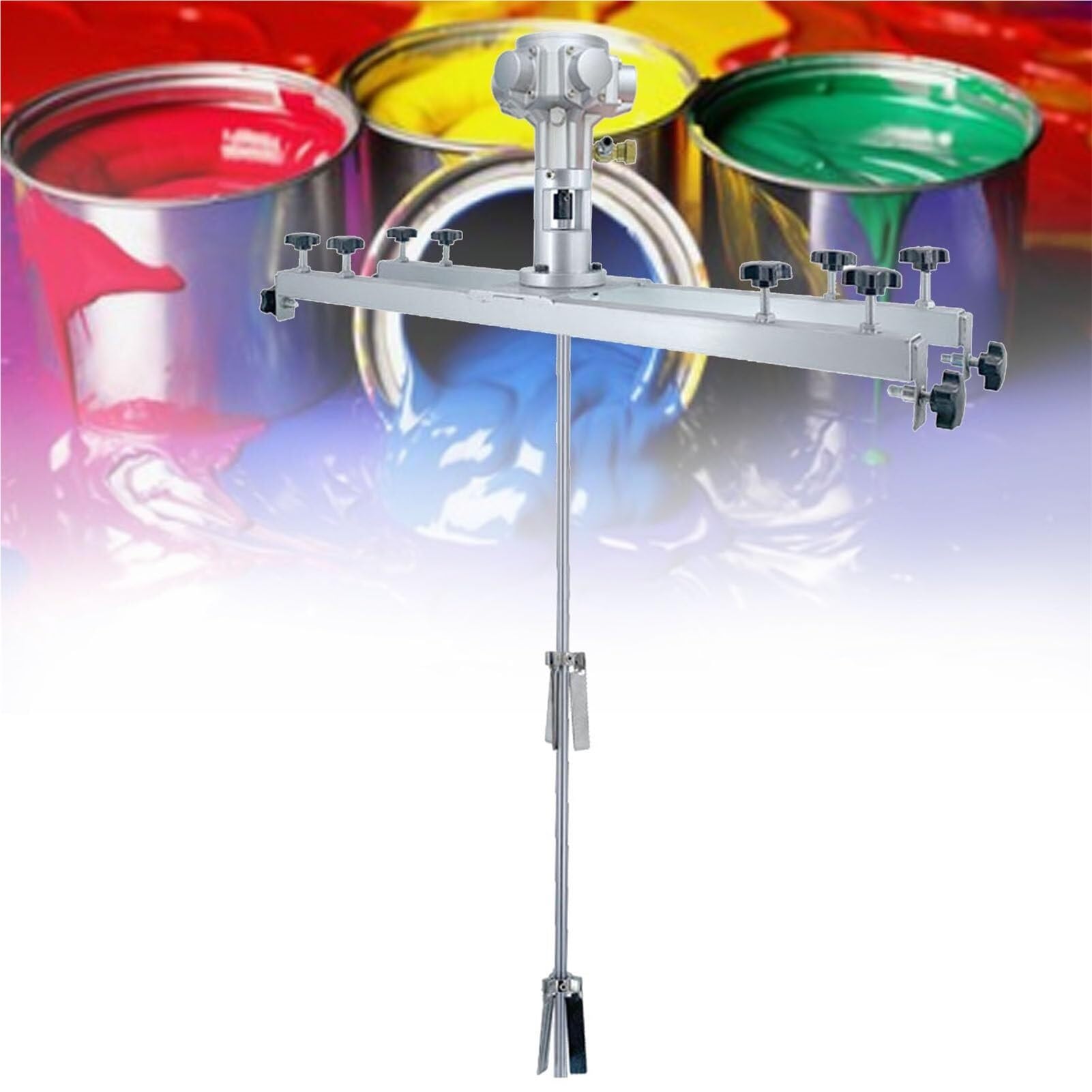 Agitatore ad Aria 0-2500 Giri/min, Macchina per miscelazione Vernici 1/4HP, Miscelatore a Staffa Pneumatico, Staffa per Macchina per agitazione Vernici, ut(