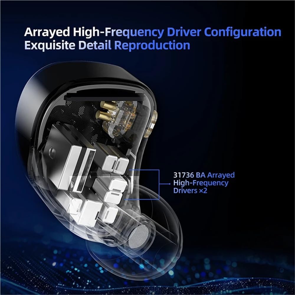 5-45000Hz frequenza KZ AM16 16BA Auricolare In Ear