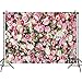 XLL Spring Pink Rose Flower Theme Photography Backdrops 7X5ft Vinyl 3D Pink Floral Newborn Kids Wedding Bridal Shower Photo Background Mother's Day Anniversary Ceremony Couple Props