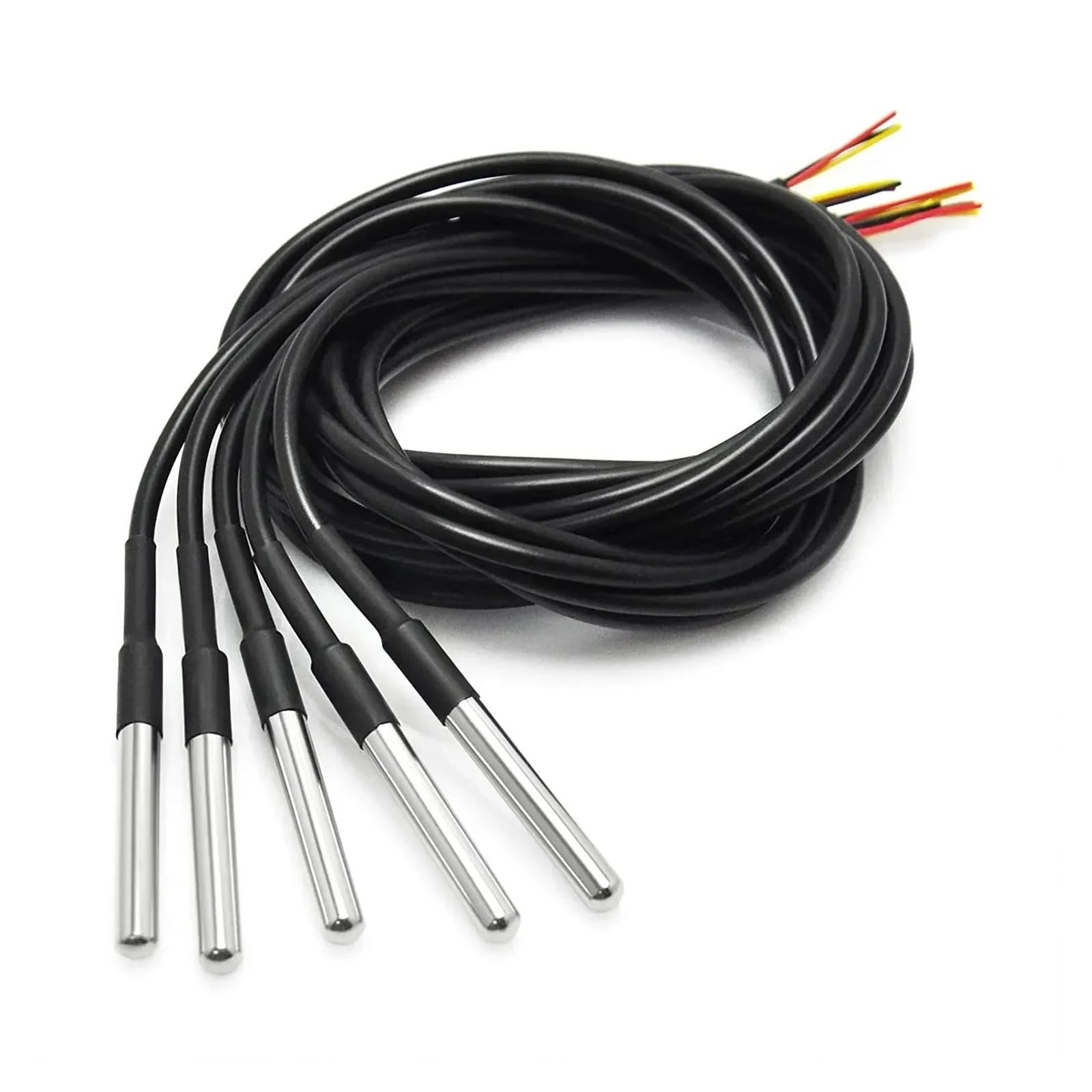 DS18B20 - Sensor de temperatura de rosca impermeable de acero inoxidable, paquete de 1 m, 2 m, 3 m, 5 m, 10 m (DS18B20 10 m, 1 unidad)