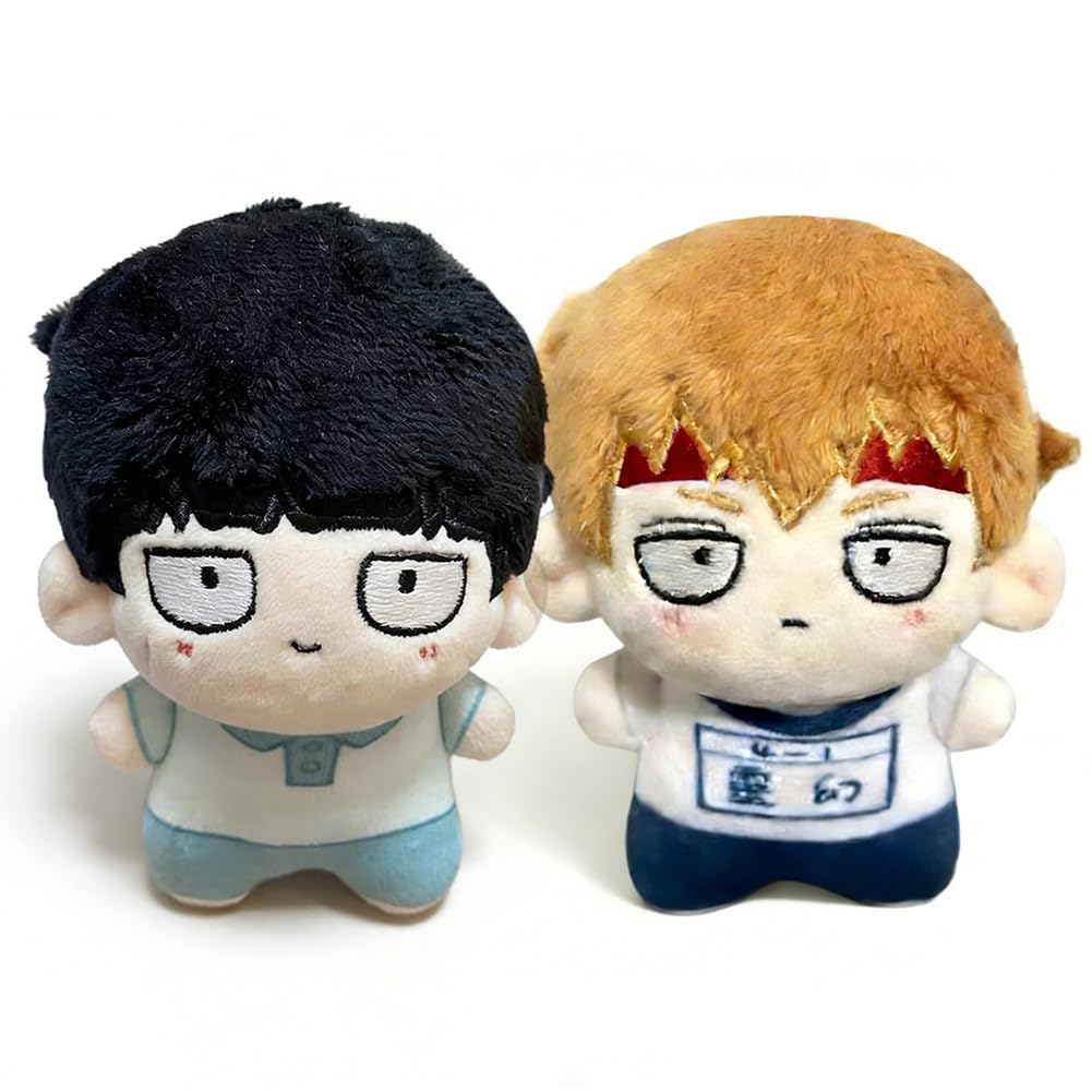 Jilijia Anime Mob Plush Doll 10cm Kageyama Shigeo/Reigen Arataka Soft Stuffed Figure Pendant Bag Accessories