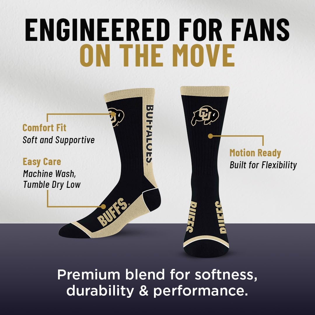 For Bare Feet NCAA Unisex Kids Ncaa Mvp Crew Sock Youth - Image 4