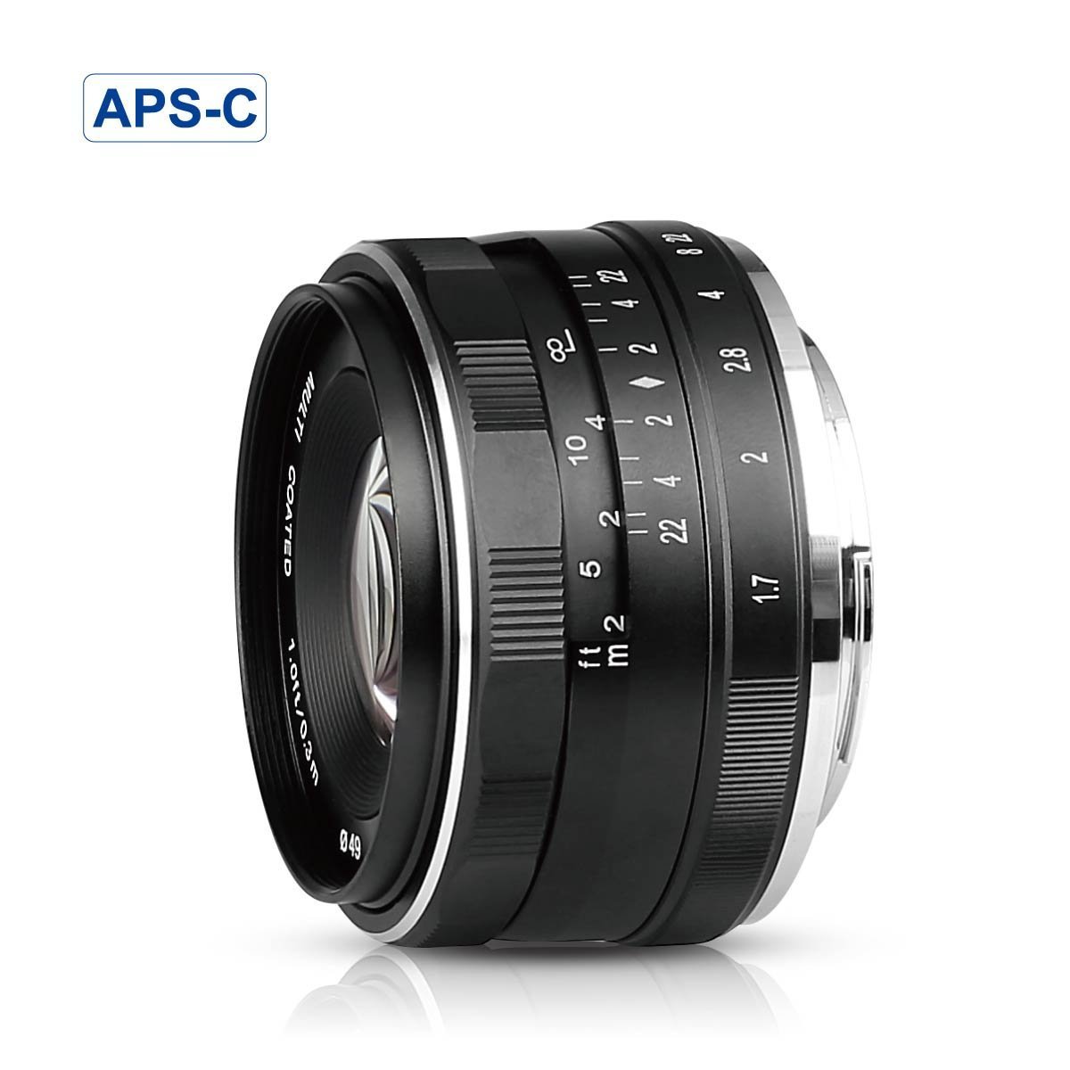 Amazon.co.jp: Meike 35mm F1.7 大口径マニュアルフォーカスMF固定