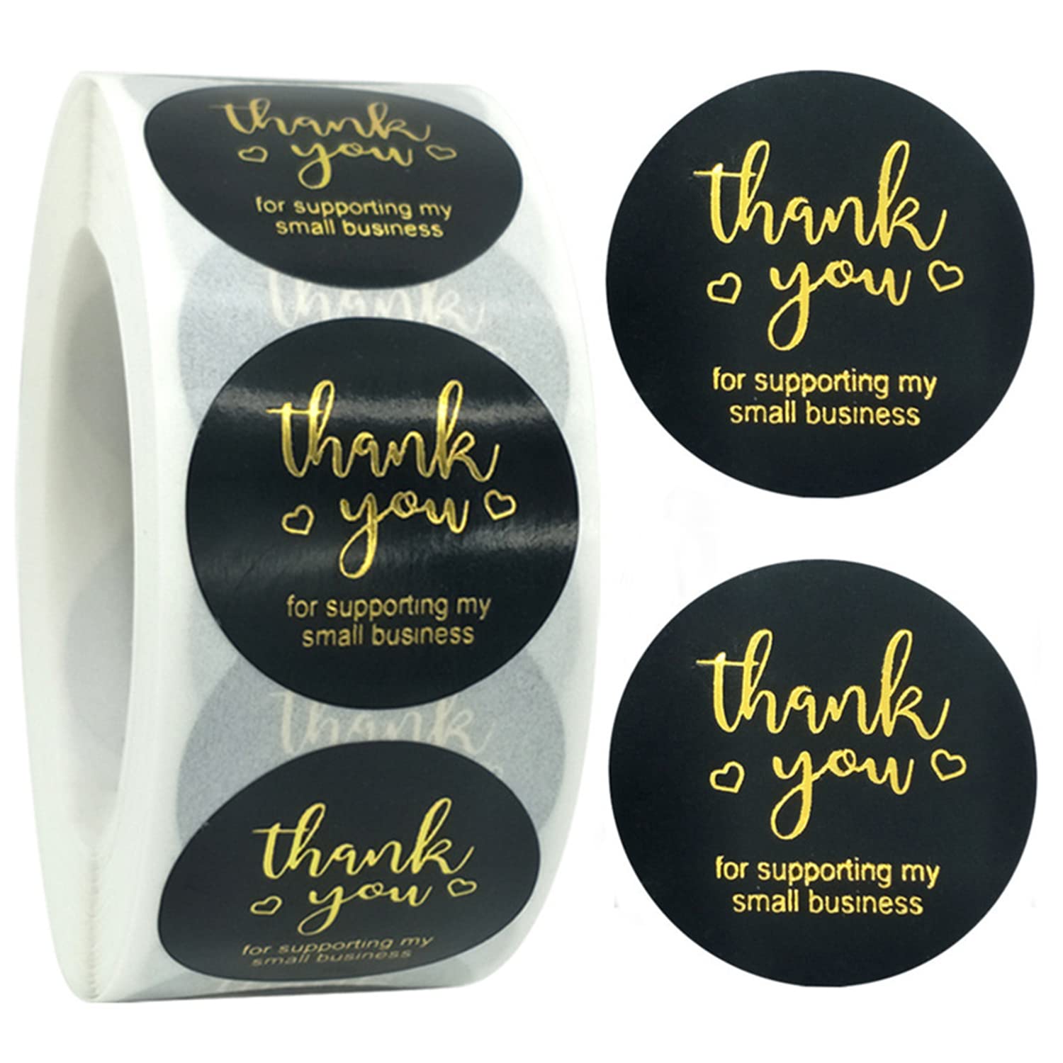 Buy 1.5inch Thank You for Supporting My Small Business Stickers,500Pcs