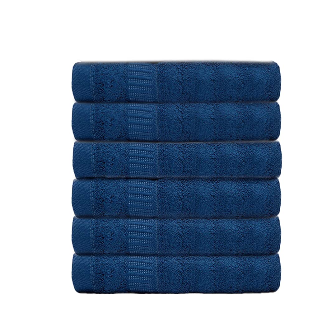 Mush 600 GSM Hand Towel Set of 6 | 100% Bamboo |Ultra Soft, Absorbent & Quick Dry Towel for Bath, Gym, Pool, Travel, Spa and Yoga | 29.5 x 14 Inches (6, Navy Blue) (B0BRCSZH8S) Amazon Price History, Amazon Price Tracker