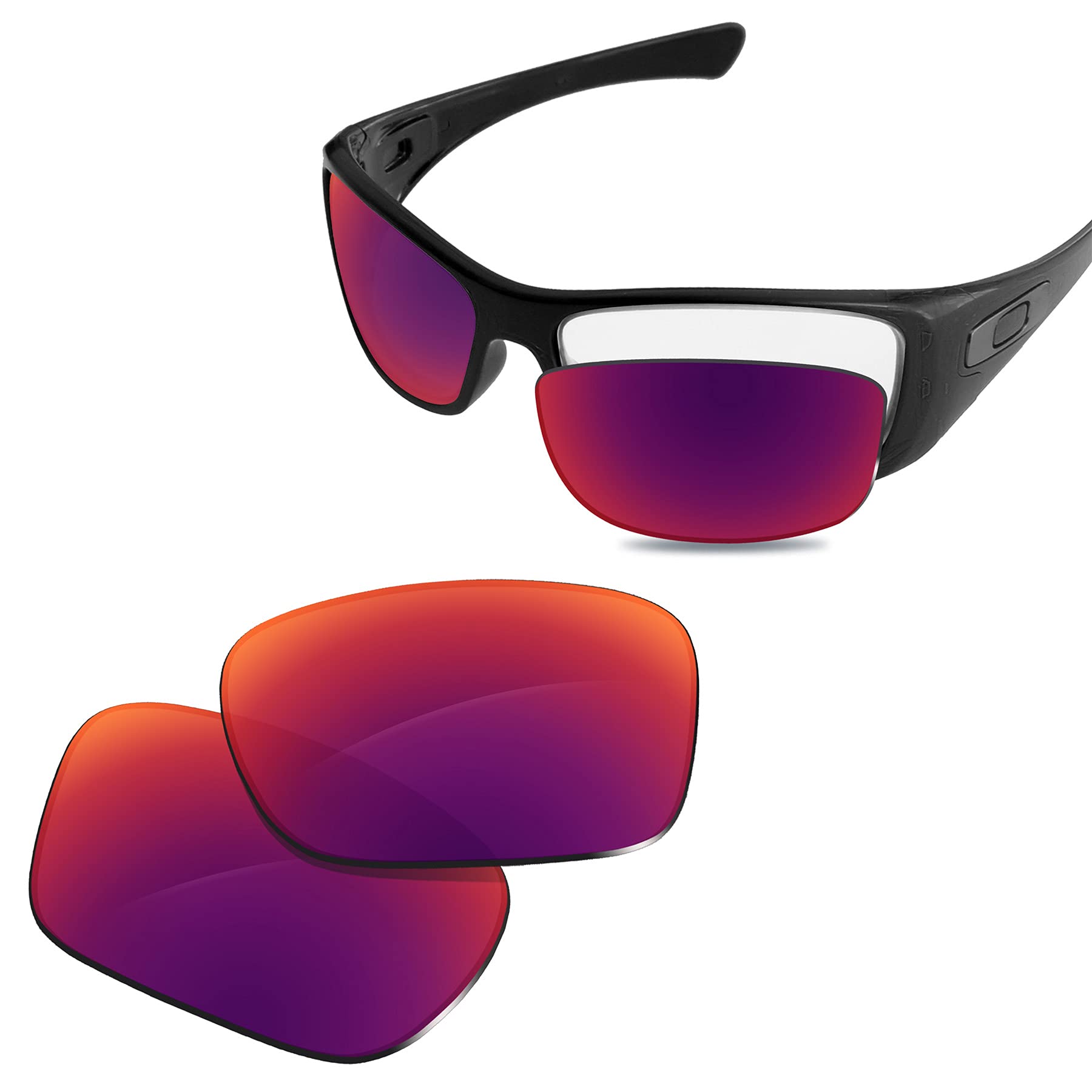 100% Precise-Fit Replacement Sunglass Lenses for Oakley Hijinx