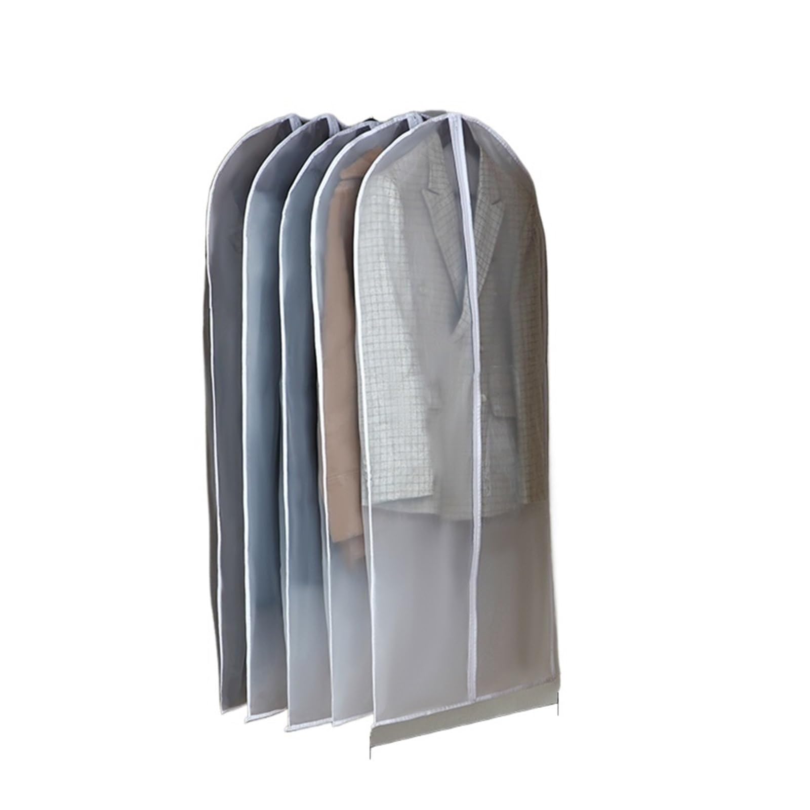 clothes dust bag Clothes Hanging Dust Cover Wedding Dress Suit Coat Storage Bag Transparent Fully Enclosed With Zipper for home(60X120CM,1PCS)