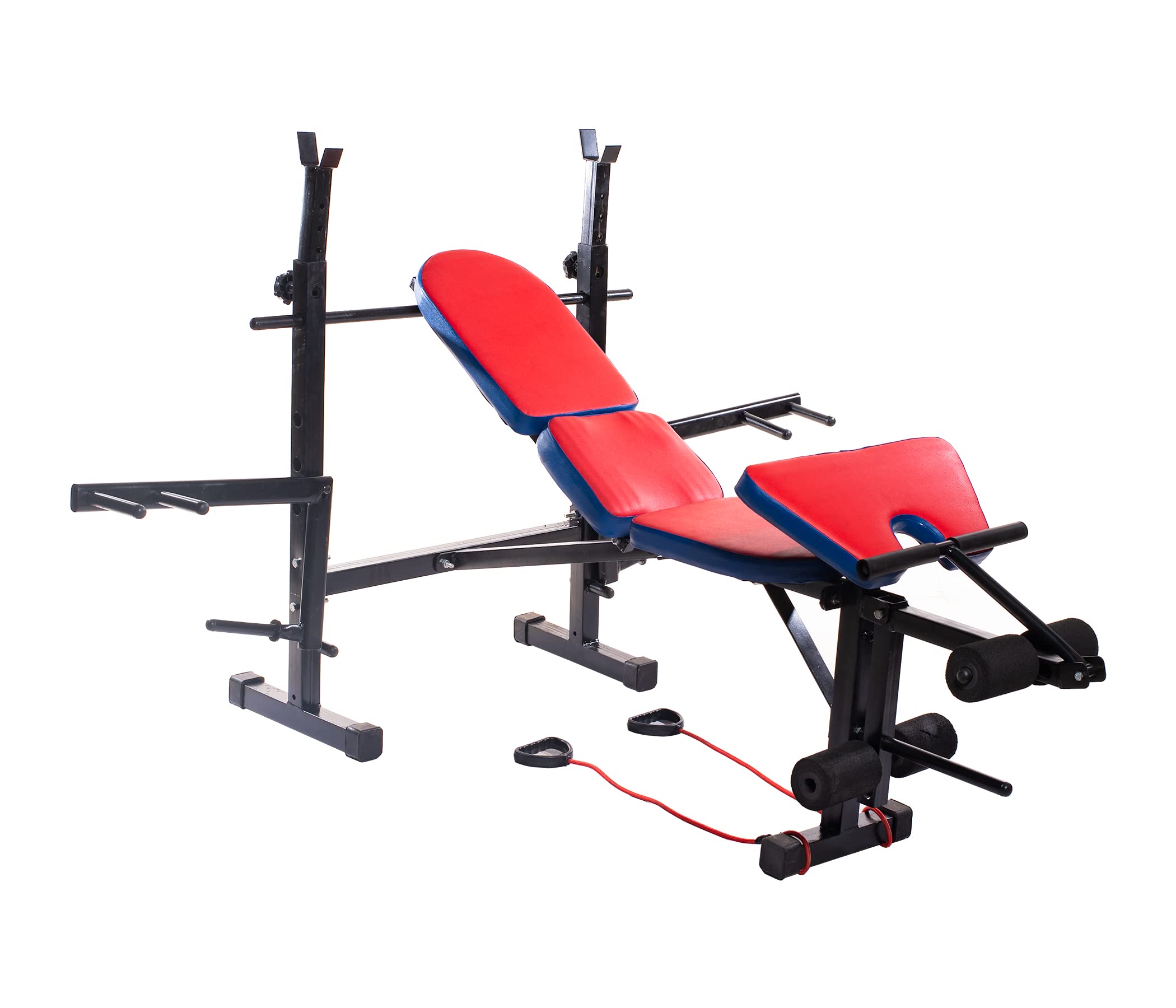 IRIS Fitness 40-in-1 Ergonomically Designed Home Gym for Full Body Workout with Butterfly Extension, Squat Rack and Leg Extension-image-9
