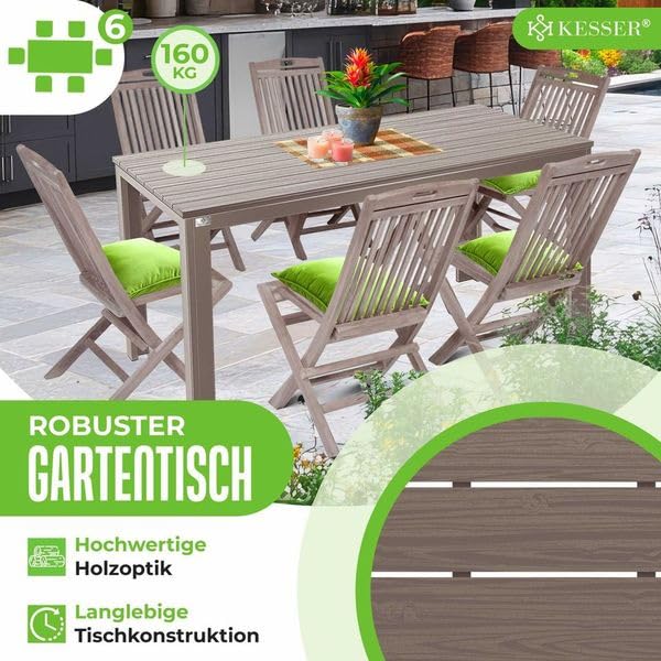 KESSER Gartentisch in Holzoptik