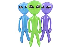 Inflatable 54.5 Inches Jumbo Alien, Assorted Colors
